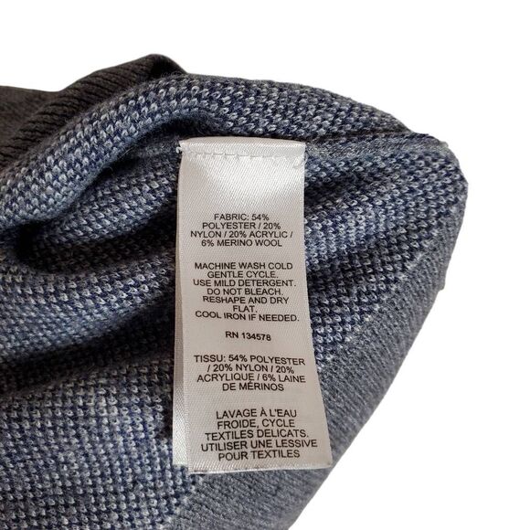 Vineyard Vines Kids Ahoy Anchor Print Merino Wool Blend Sweater Gray Medium - Picture 9 of 13